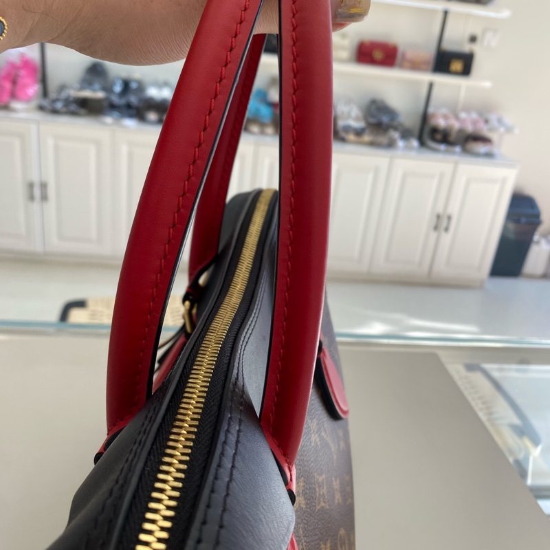 LV/路易威登 Tuileries老花拼皮單肩手提包 18年編碼 有芯片-9