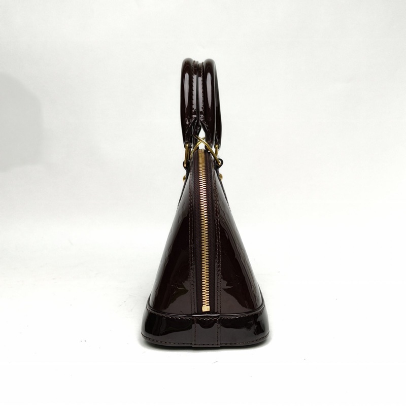 LOUIS VUITTON ALMA貝殼包BB車厘子紅漆皮肩背包2013-1
