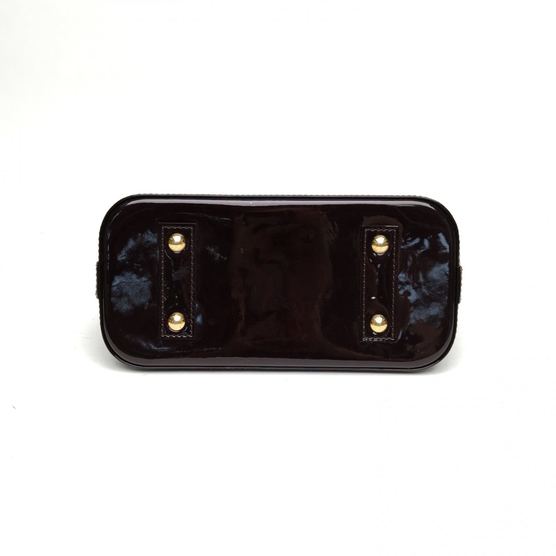 LOUIS VUITTON ALMA貝殼包BB車厘子紅漆皮肩背包2013-3