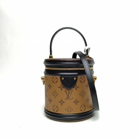 LOUIS VUITTON CANNES圓桶包拼色PVC2020老花肩背包