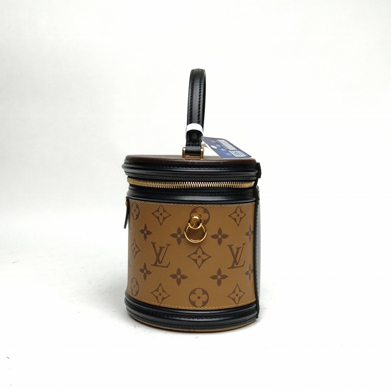 LOUIS VUITTON CANNES圓桶包拼色PVC2020老花肩背包-1