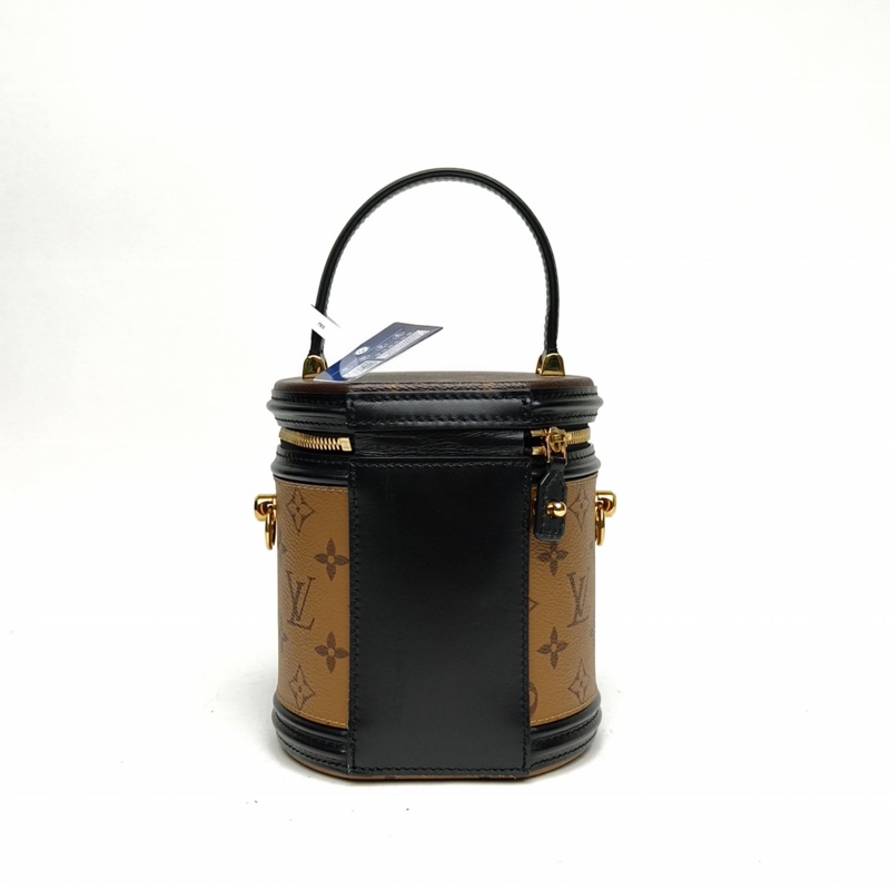 LOUIS VUITTON CANNES圓桶包拼色PVC2020老花肩背包-2