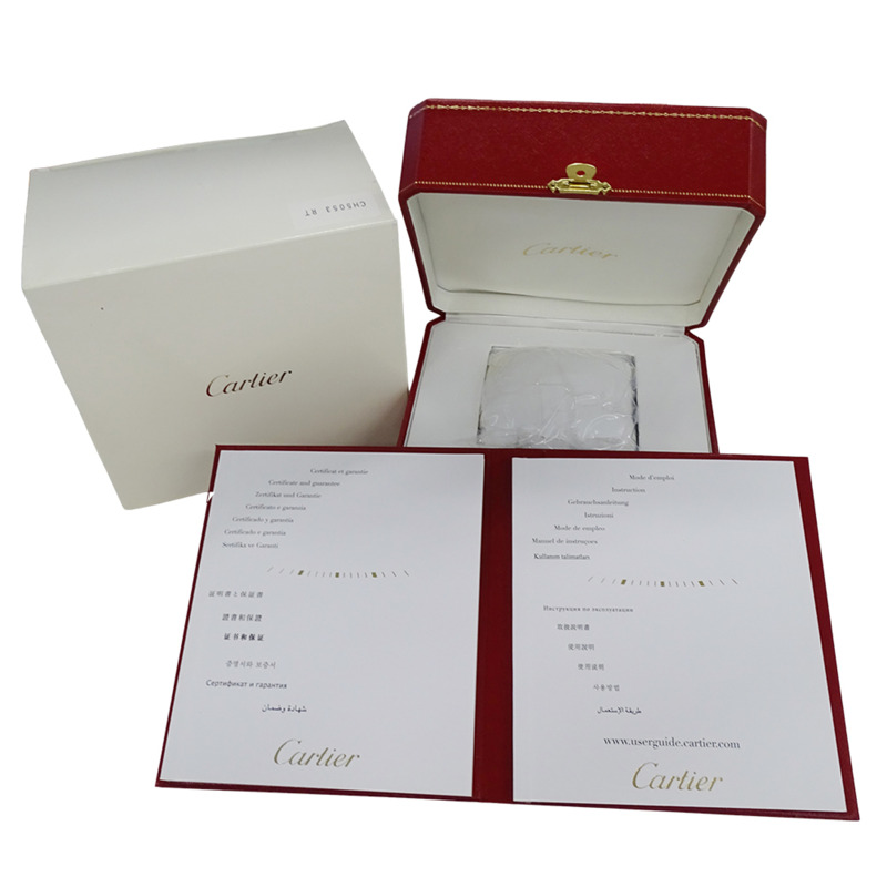卡地亞 Miss Pasha 女士石英腕錶,不鏽鋼 (SS) W3140008,銀色/粉紅色圓形錶殼。-6