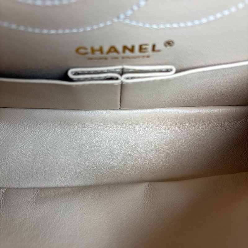 Chanel 粗花呢2.55小號 粉色拼色 金扣 25*15*8 99新配件保卡 塵袋-8