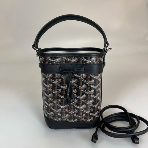GOYARD  黑老花水桶包 MINI