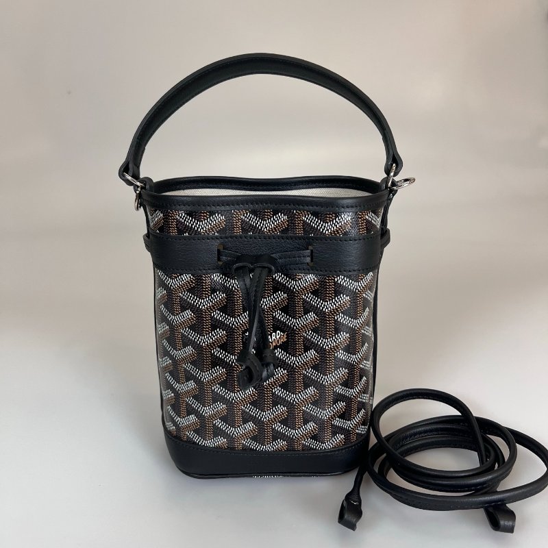 GOYARD 黑老花水桶包 MINI-0