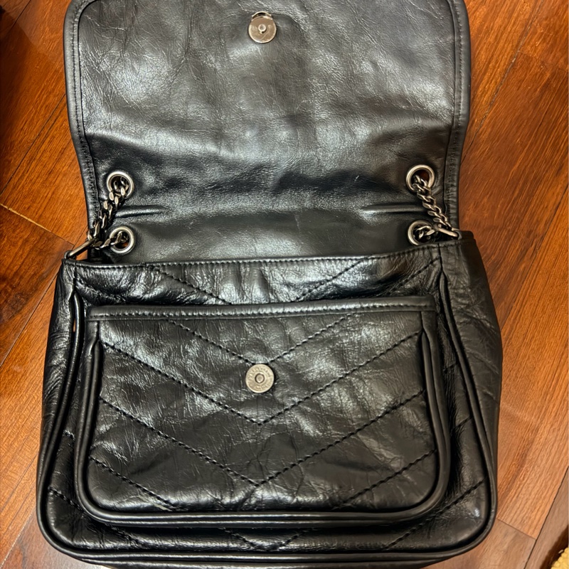 YSL NIKI BABY 黑色鏈條包 香港專櫃購入-2