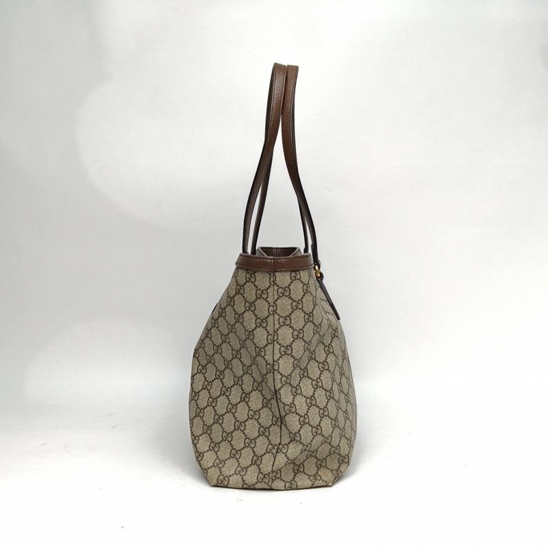 GUCCI OphidiaTote中號38老花PVC金扣肩背包-1
