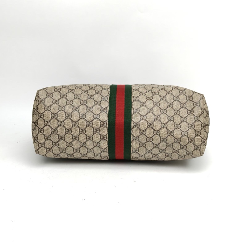 GUCCI OphidiaTote中號38老花PVC金扣肩背包-3