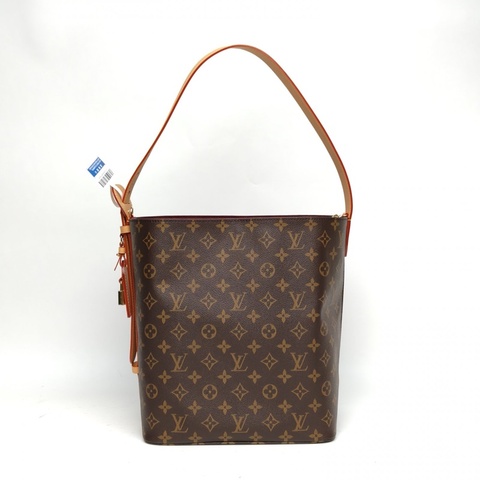 LOUIS VUITTON ALLIN大號手袋老花PVC金扣老花晶片肩背包