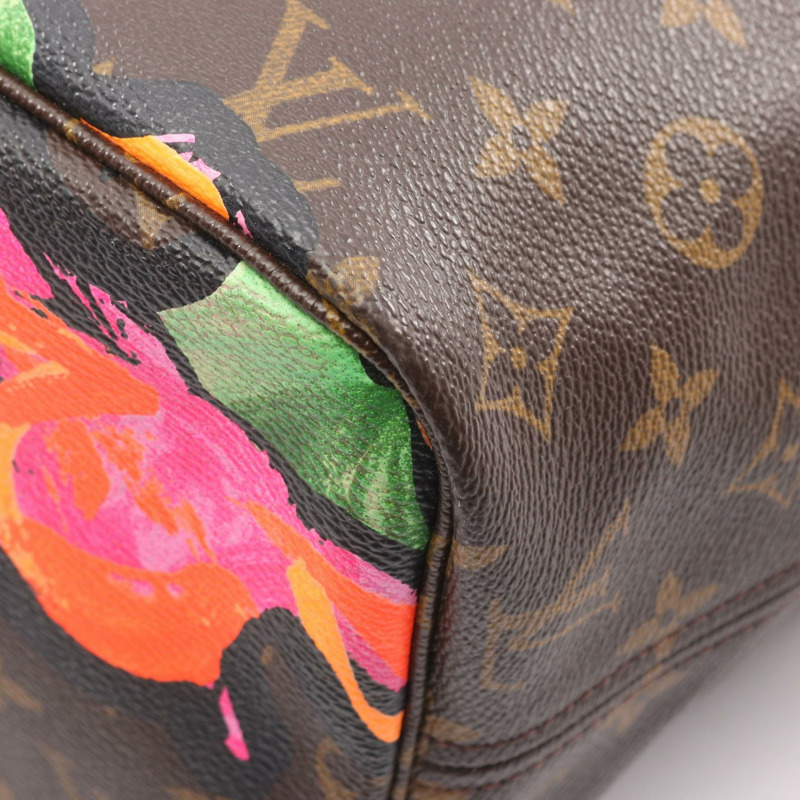 路易威登 Neverfull MM 單肩托特包 M48613 Monogram Rose 帆布二手 LV-7