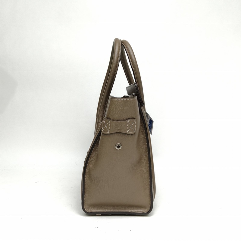 CELINE Luggage笑臉包Micro26灰色牛皮手提包-1