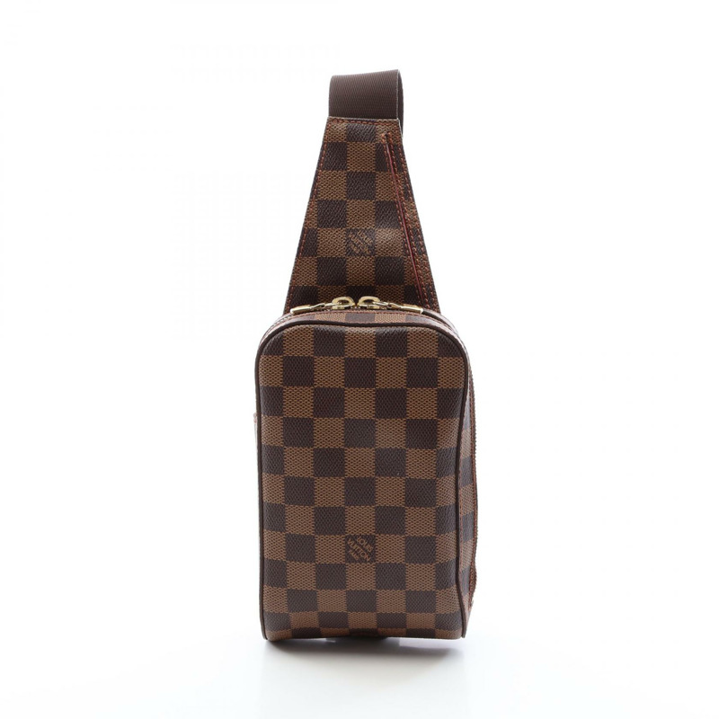 LOUIS VUITTON Geronimos 腰包斜背包 N51994 Damier 帆布 Ebene 二手 LV-0