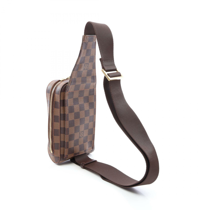 LOUIS VUITTON Geronimos 腰包斜背包 N51994 Damier 帆布 Ebene 二手 LV-1