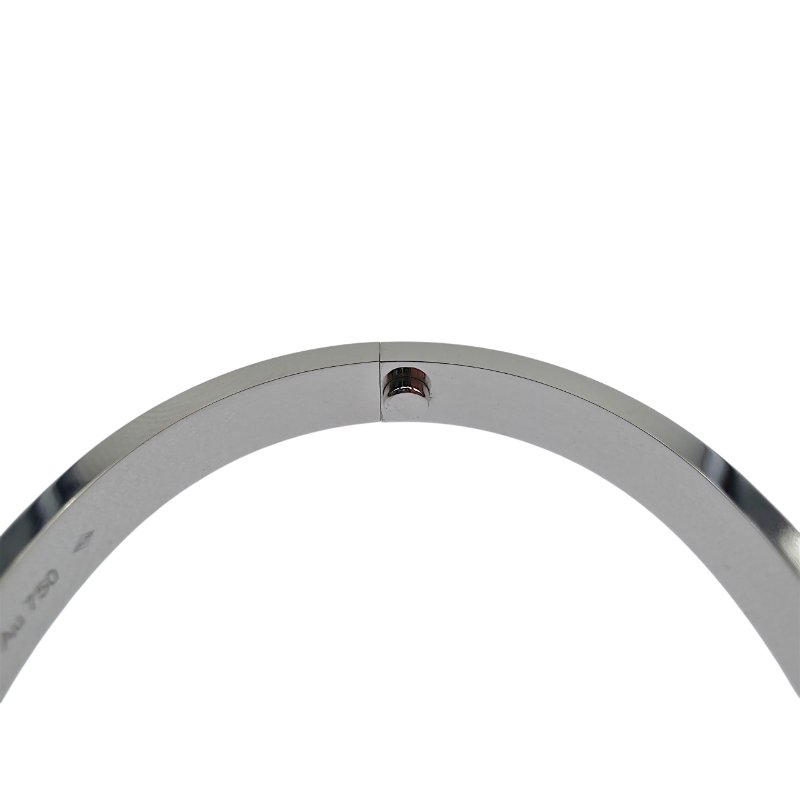Cartier 卡地亞 Love 18K白金 (新款) 寬版滿天星鑽石手環 Size 16 Bracelet-6