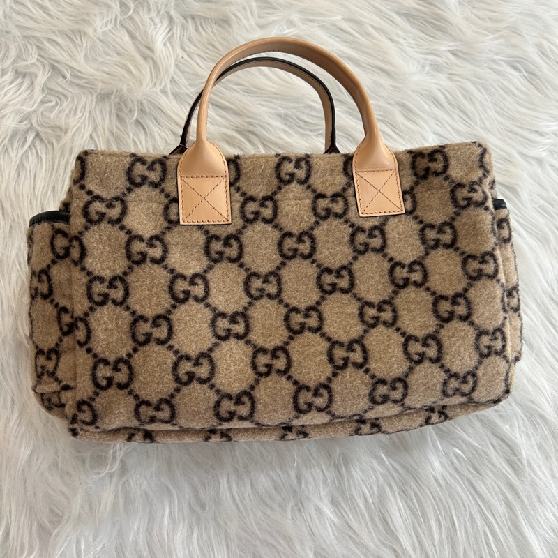 Gucci 絨布 滿版 小手提包-1