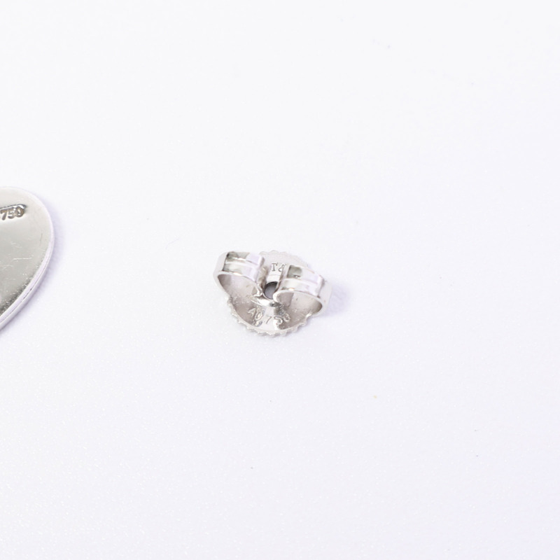 TIFFANY&CO 18K白金Return To Tiffany Heart Tag鑽石耳環-4