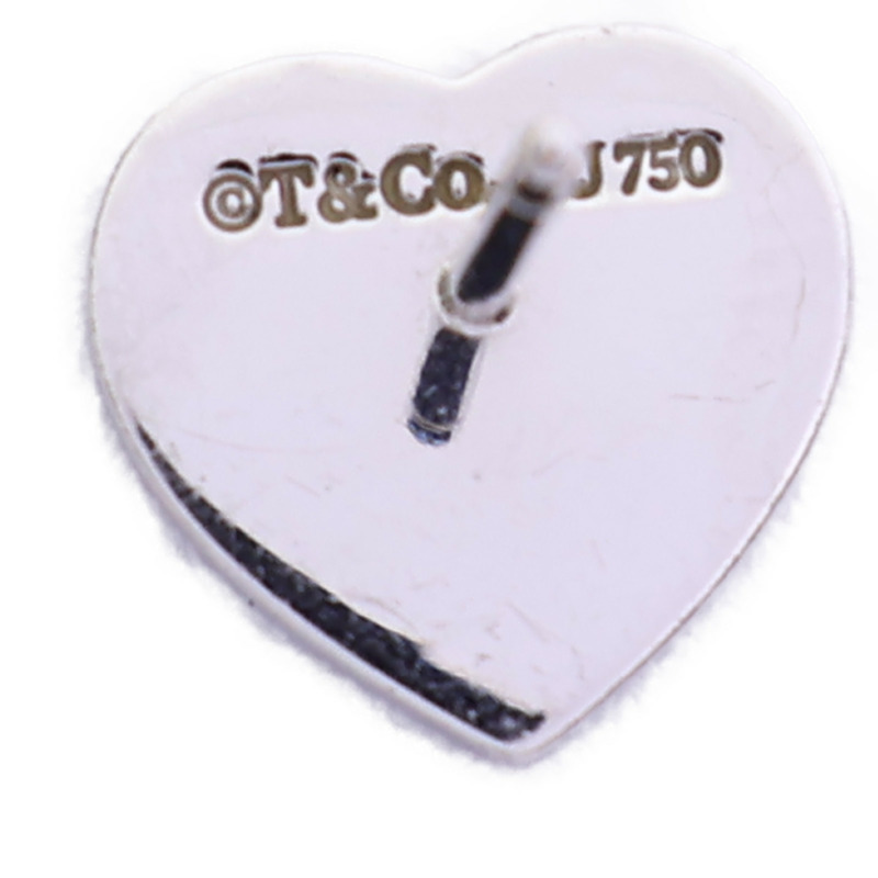 TIFFANY&CO 18K白金Return To Tiffany Heart Tag鑽石耳環-6
