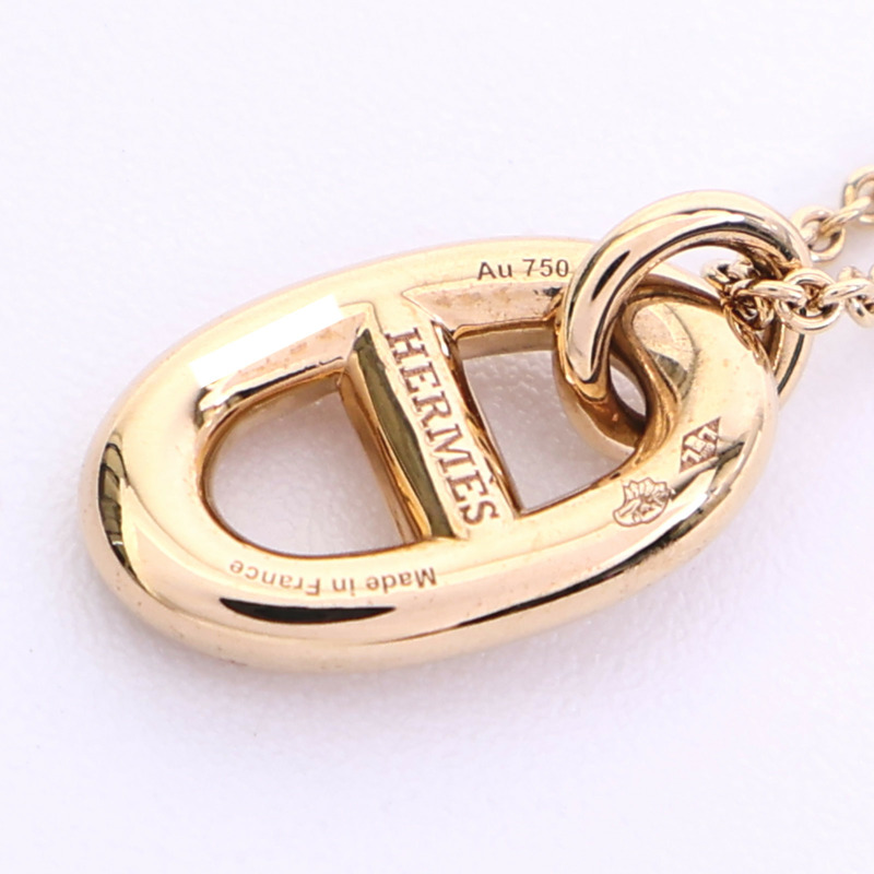 HERMES 18K玫瑰金Farandole Pendant項鍊-7