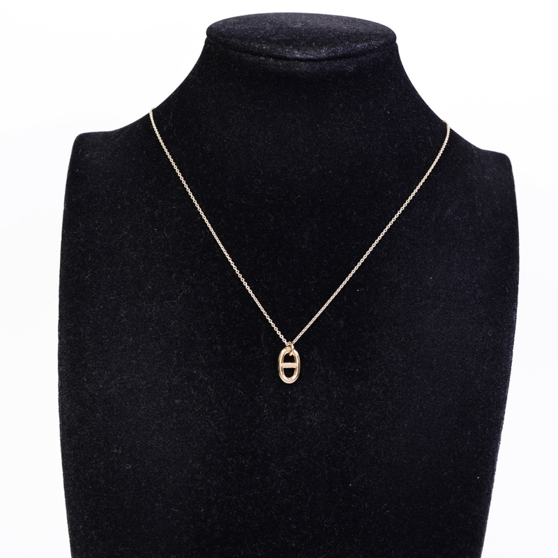 HERMES 18K玫瑰金Farandole Pendant項鍊-8