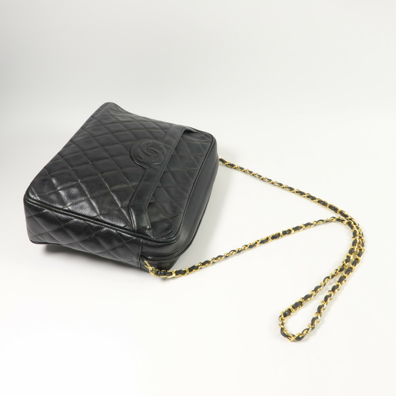 CHANEL 牛皮皮革Vintage Chain Shoulder Bag鏈帶肩背袋-9