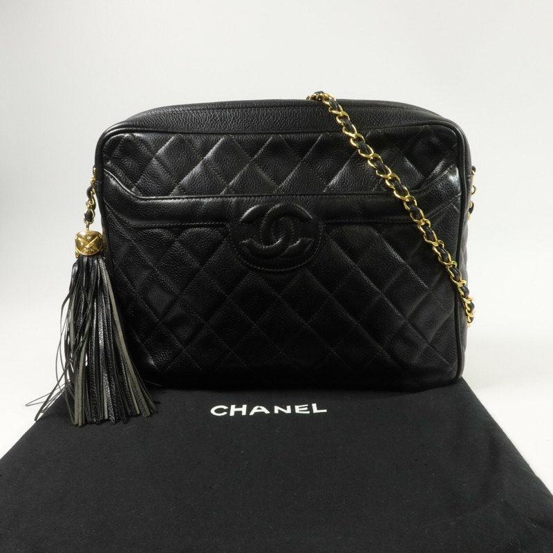 CHANEL 牛皮皮革Vintage Chain Shoulder Bag鏈帶肩背袋-11