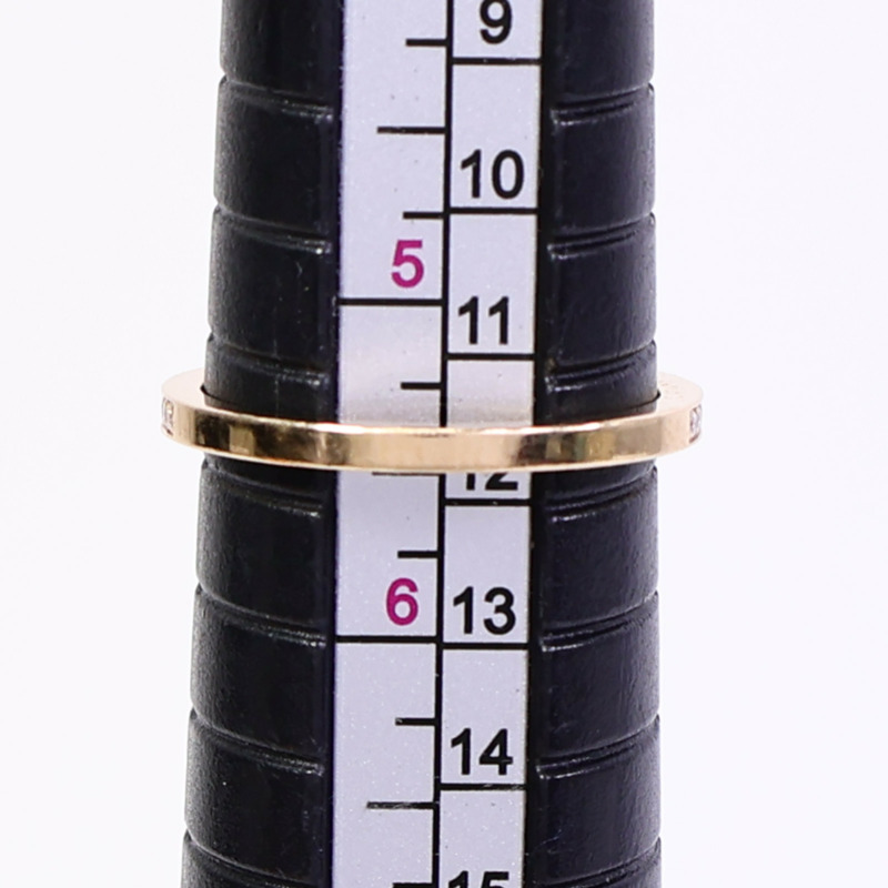 HERMES 18K玫瑰金Ever Chaine D'ancre Ring鑽石戒指-7
