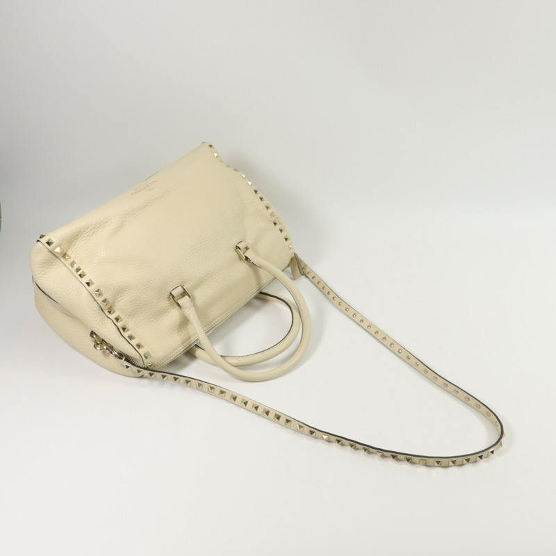 Valentino 牛皮皮革2 Way Shoulder手挽肩背兩用袋-8