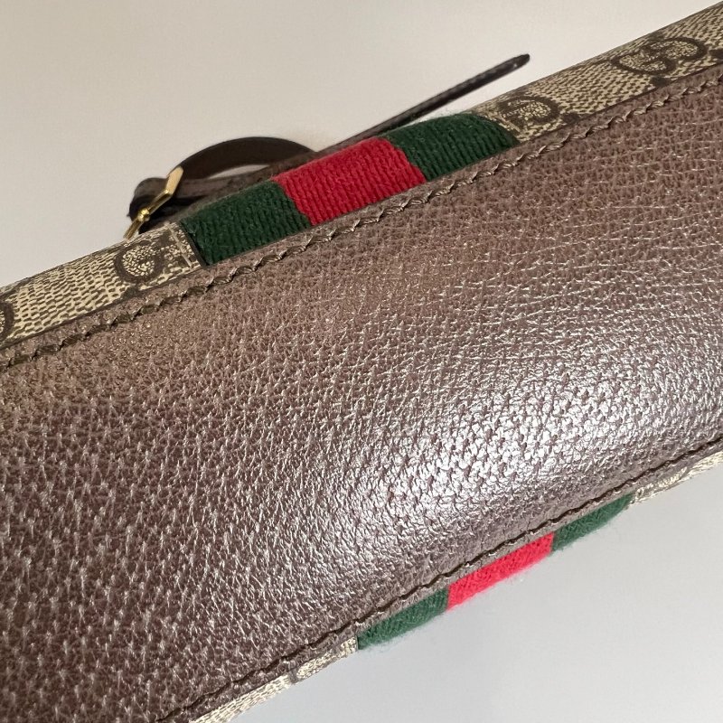 GUCCI 499621 老花貝殼包-6