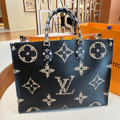 LV 限定叢林系列大號onthego單肩包 芯片款