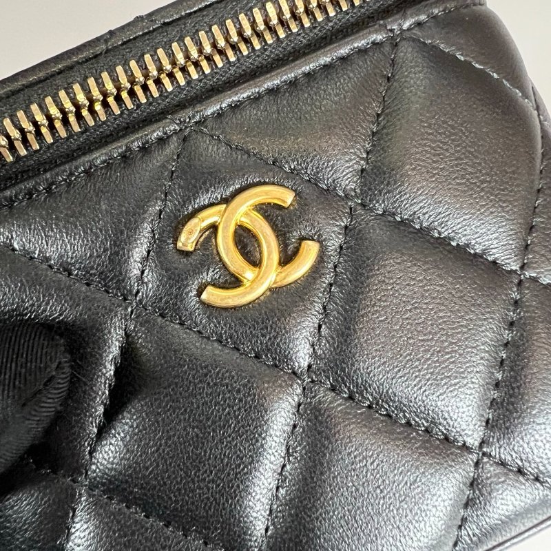CHANEL 金球小盒子包羊皮黑 AP1447/晶片款-8