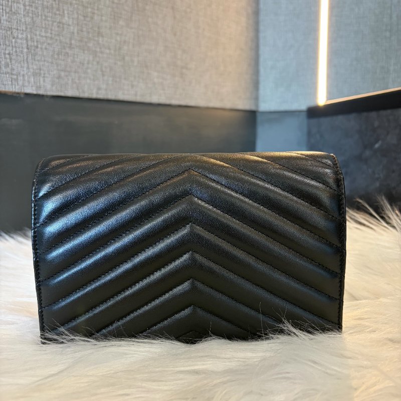 YSL小羊皮金鏈WOC/黑 全新商品-1