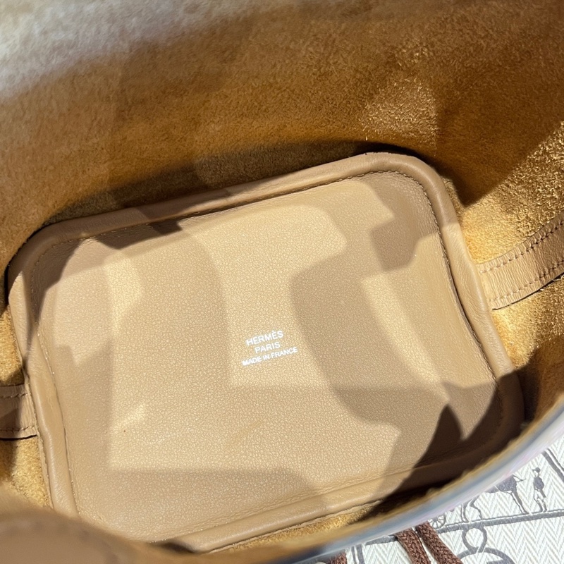 Hermes愛馬仕奶 限定奶茶色Picotin菜籃子14手提包 U刻-4