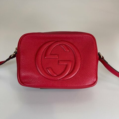 GUCCI 308364  紅色SOHO相機包