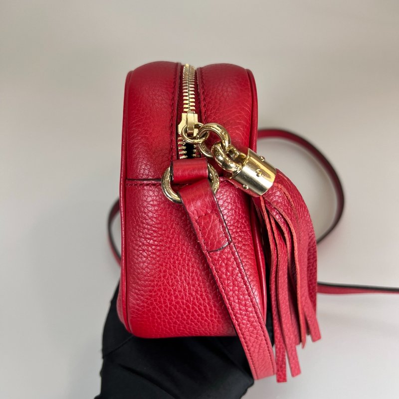 GUCCI 308364 紅色SOHO相機包-3