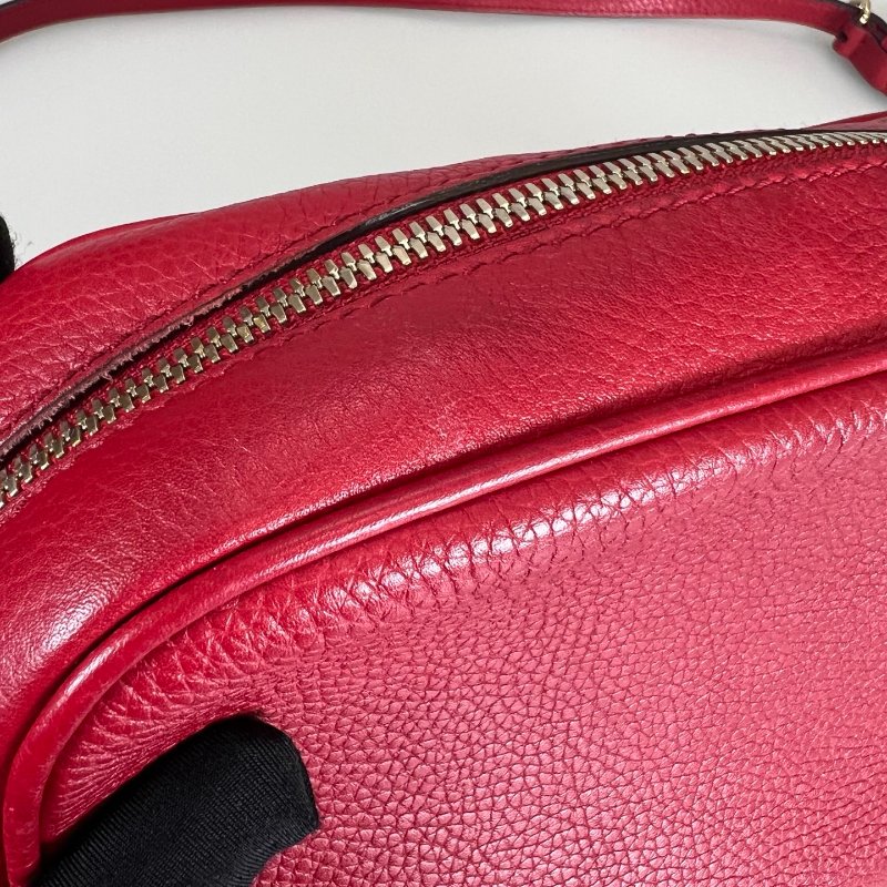 GUCCI 308364 紅色SOHO相機包-6
