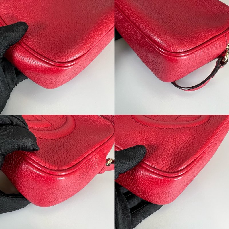 GUCCI 308364 紅色SOHO相機包-10