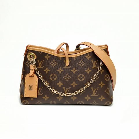 LOUIS VUITTON CARRYALLBB老花PVC金扣晶片肩背包