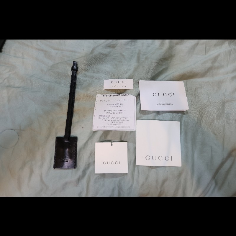 GUCCI 黑色 GUCCISSIMA皮革GG logo壓紋大型旅行袋 (guccissima 146204)-9