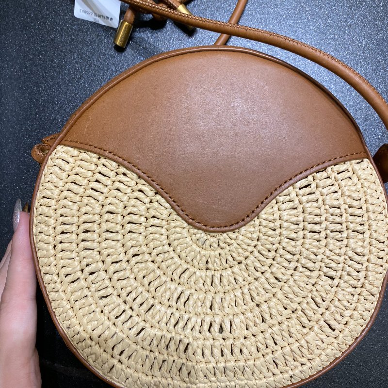 Saint Laurent (YSL) Round Camera Bag 圓形編織斜背包-1