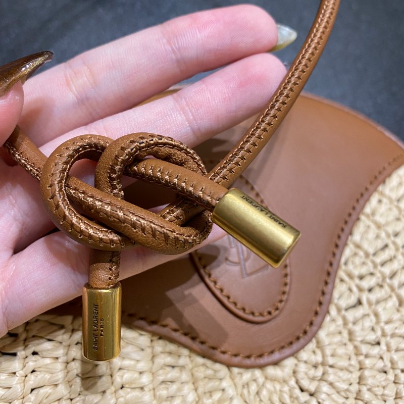 Saint Laurent (YSL) Round Camera Bag 圓形編織斜背包-12