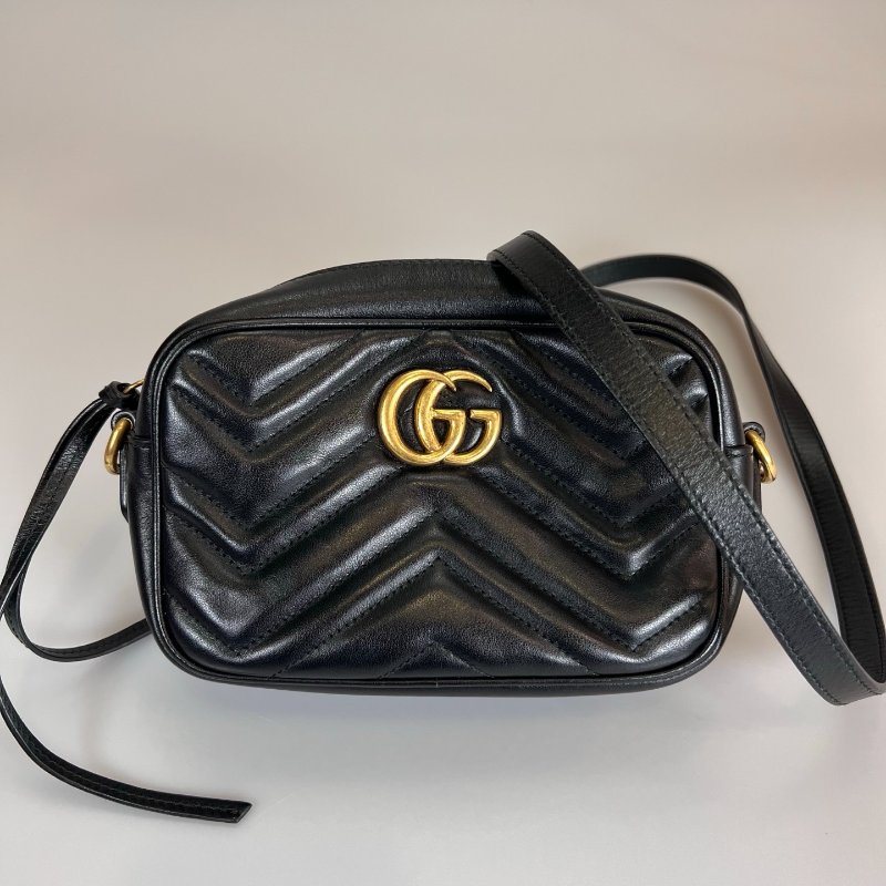 GUCCI 448065 黑MARMONT相機包 18cm-0