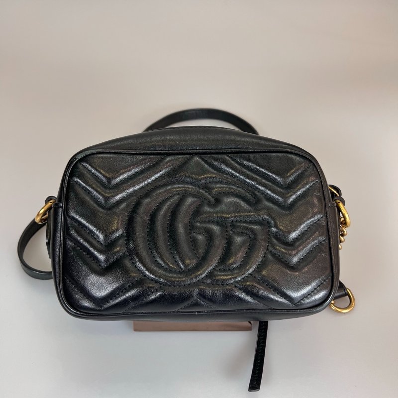 GUCCI 448065 黑MARMONT相機包 18cm-1