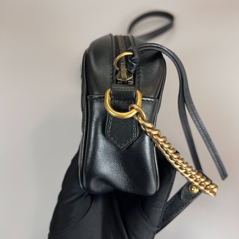 GUCCI 448065 黑MARMONT相機包 18cm-2
