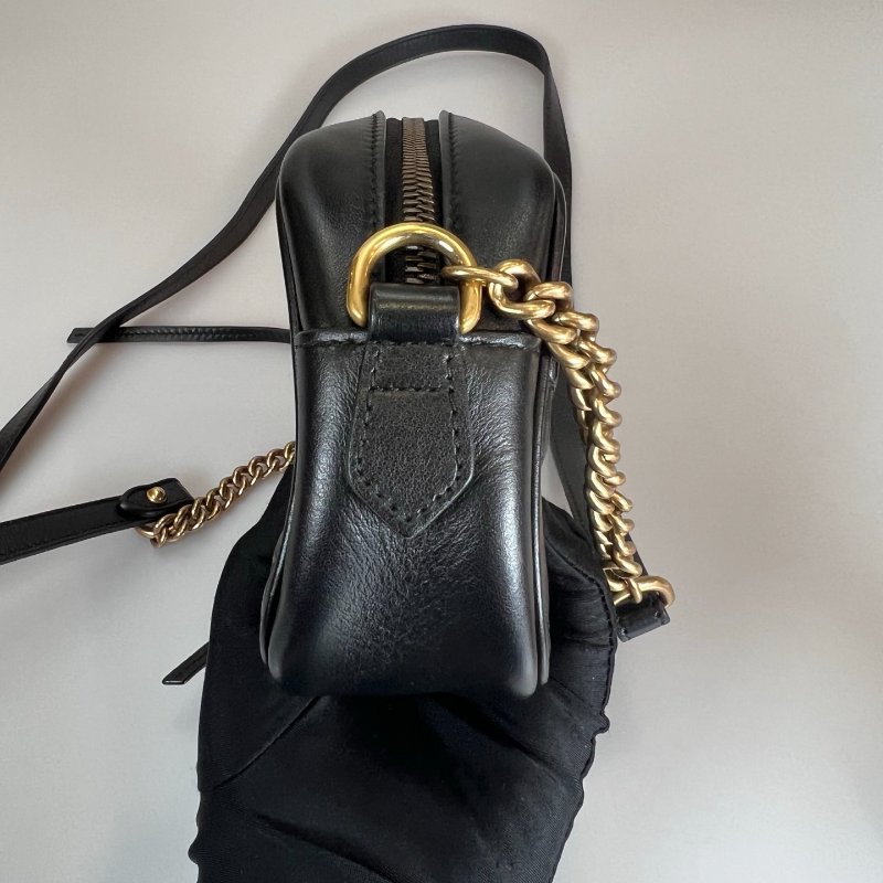 GUCCI 448065 黑MARMONT相機包 18cm-3