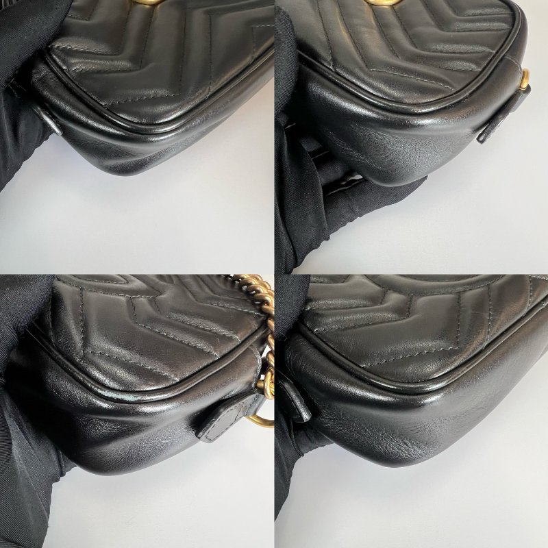 GUCCI 448065 黑MARMONT相機包 18cm-8