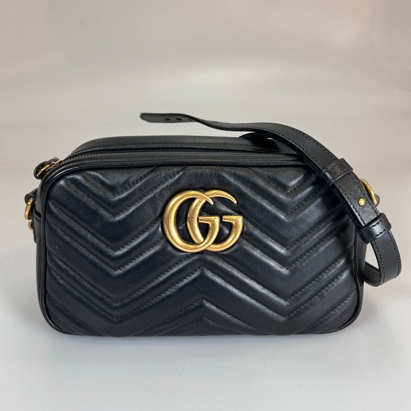 GUCCI 447632 黑Marmont相機包 24CM-0