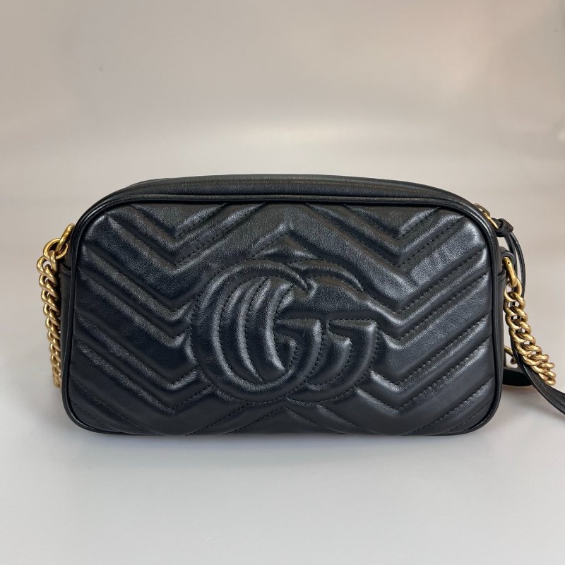 GUCCI 447632 黑Marmont相機包 24CM-1