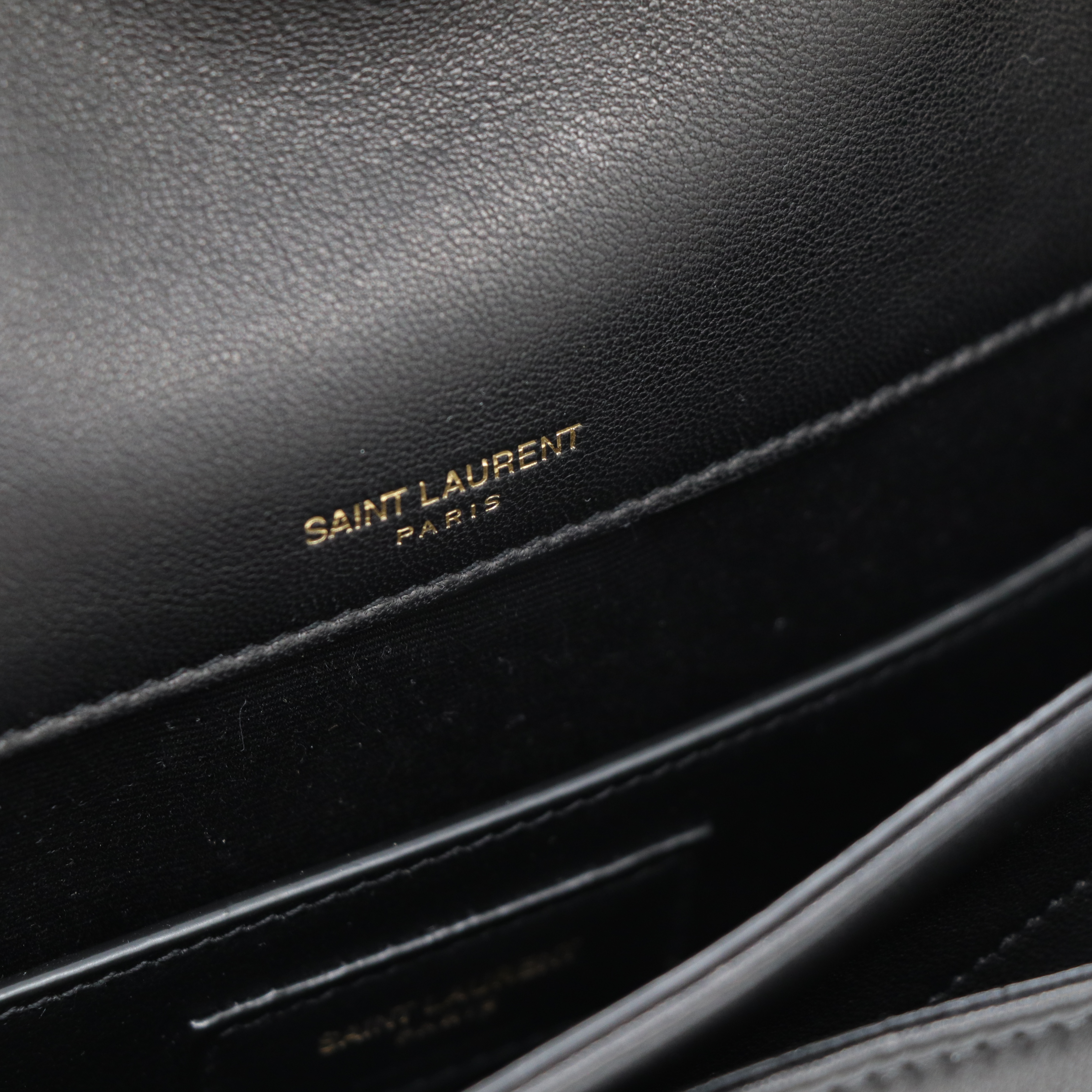 Saint Laurent YSL 聖羅蘭 NIKI 黑色 V紋 皮 郵差包 肩背包 斜背包 兩用包-11