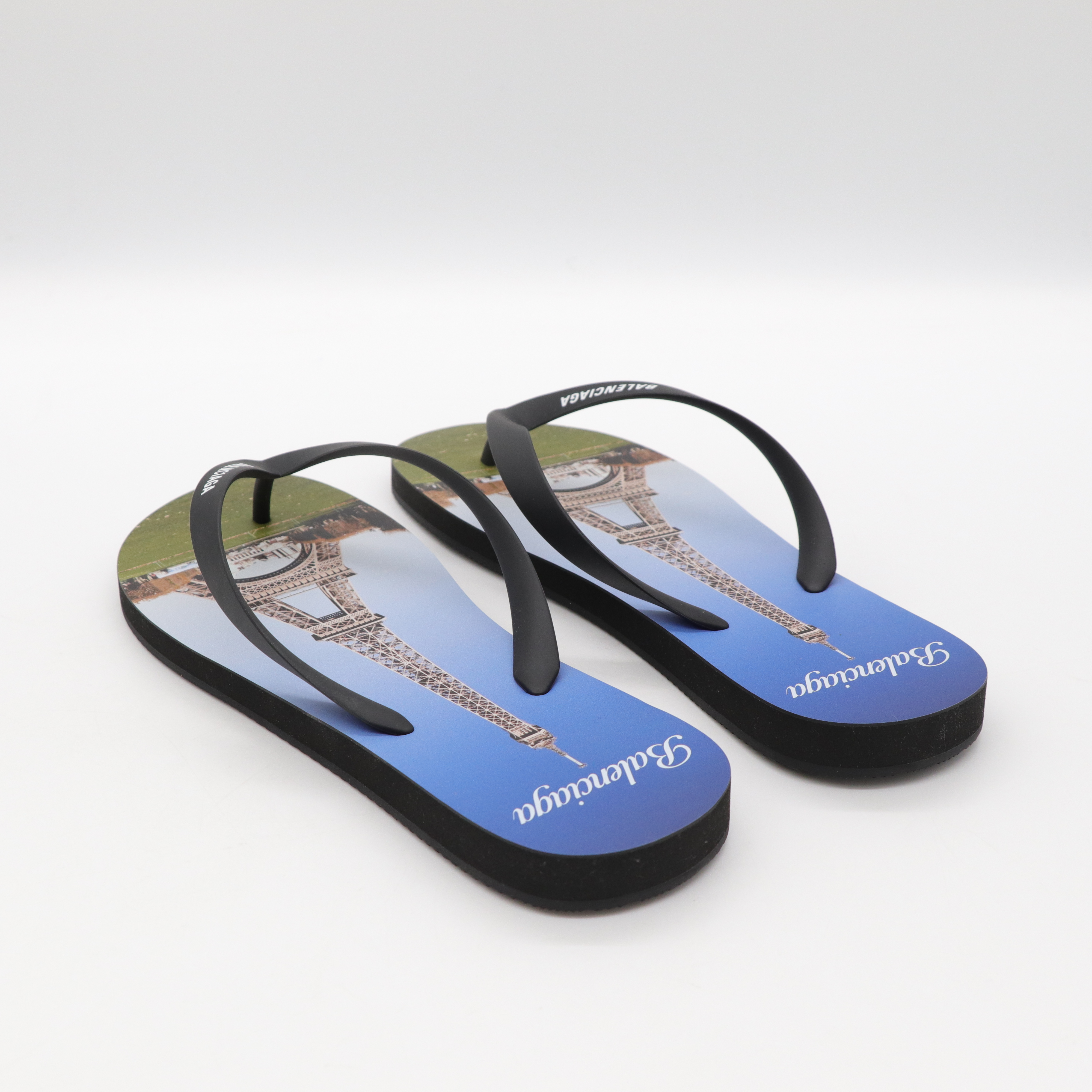 Balenciaga 巴黎世家 巴黎鐵塔 海灘 夾腳拖 拖鞋 42 (全新商品)-4
